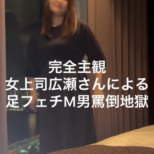 完全主観女上司広瀬さんによる足フェチM男罵倒地獄_cover